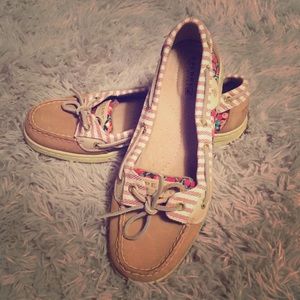 *Like New* Ladies Sperry Top Siders~Floral~ 7.5M